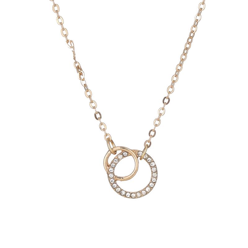 Collana con pendente geometrico a forma di croce circolare, alla moda e personalizzata, nuova di zecca_voghion.com