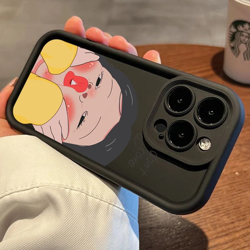 Grappig stel meisjes jongen siliconen telefoonhoesje voor Samsung Galaxy S25 S24 S23 S22 Ultra Plus S21 FE A14 A34 A54 A13 A53 A32 A52 5G Cover_voghion.com