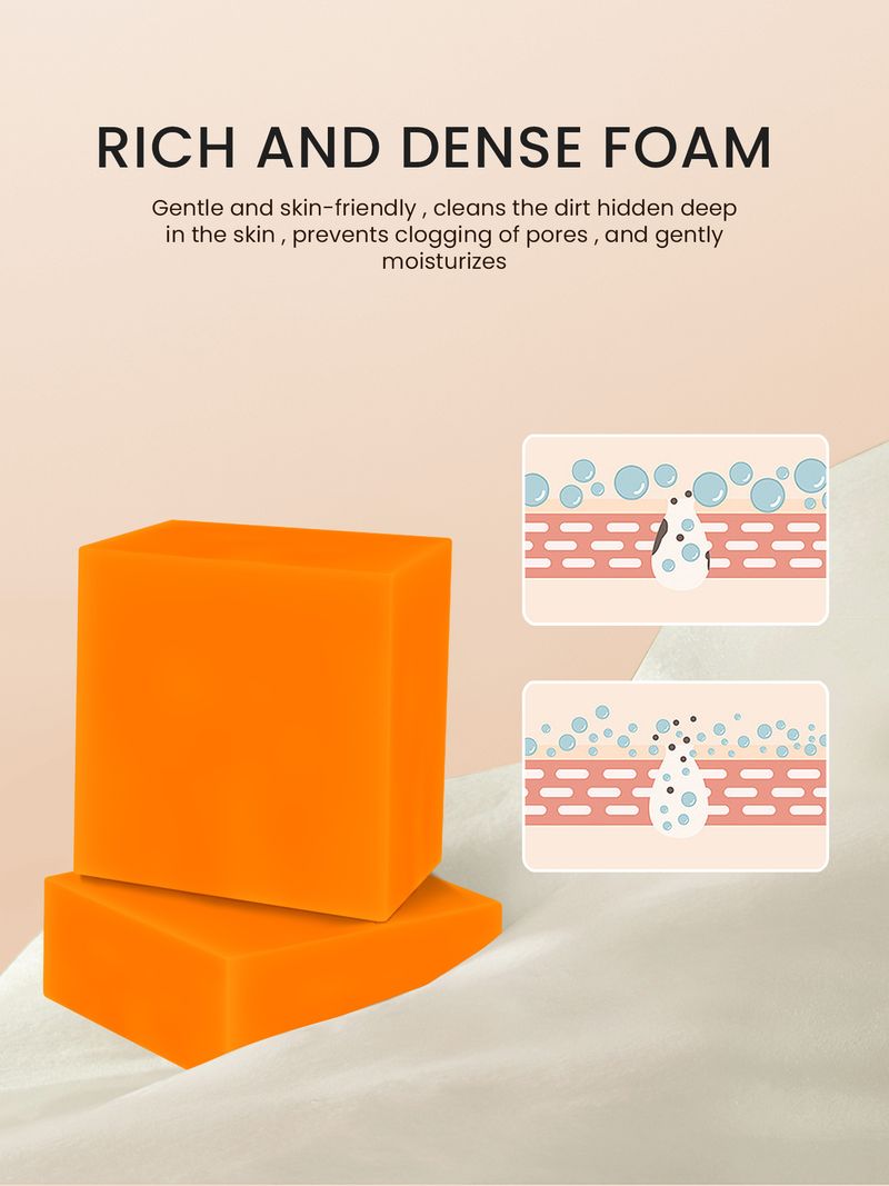 Kojic Kojic Turmeric Handmade Bath Cleaning Soap, Shower Face Soap_voghion.com
