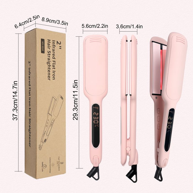 straightener infrared hair straightener hair straightener ceramic multifunctional curling iron electric hair straightener does not damage hair_voghion.com