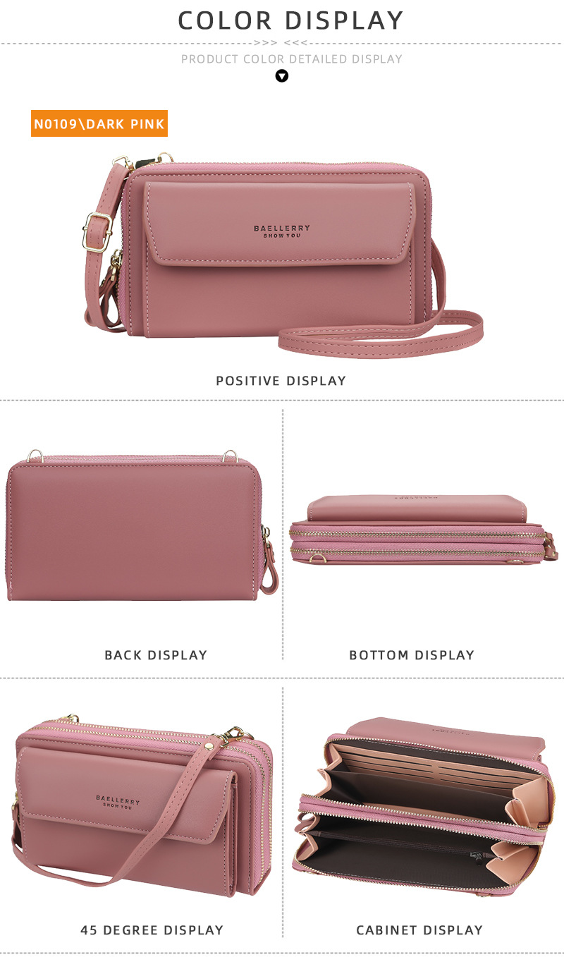 Trend in Europa und den Vereinigten Staaten: Original personalisierte Damen-Doppelreißverschluss-Multifunktions-Umhängetasche mit großer Kapazität, kleine quadratische Tasche, Handytasche_voghion.com