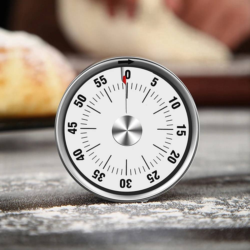 Grydelåg Top Timer Magnet Rund Form Køkkenværktøj Mekanisk Madlavningstimer Tidspåmindelse Nedtællingspåmindelse 60 minutter Køkkentimer_voghion.com