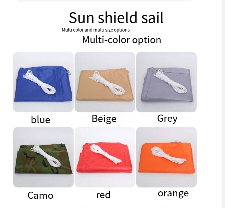 Sun protection Outdoor screen canopy garden pool Triangular awning sun shade sail sun protection_voghion.com