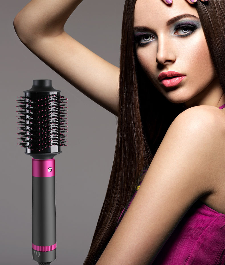 5 in 1 Strumento di modellatura asciugacapelli pettine ad aria calda regolazione bidirezionale capelli lisci capelli ricci asciugacapelli ad alta potenza pettine arricciacapelli_voghion.com