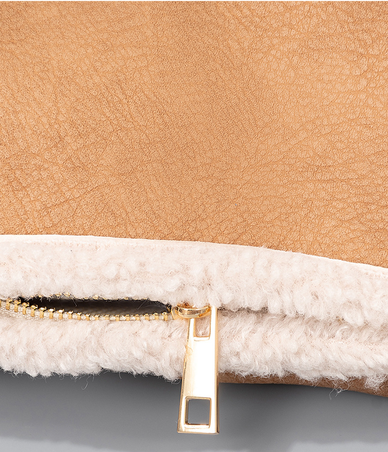 Borsa da donna in pelle di peluche, borsa a tracolla, design di nicchia, borsa da donna, borsa da pendolare, borsa ascellare_voghion.com