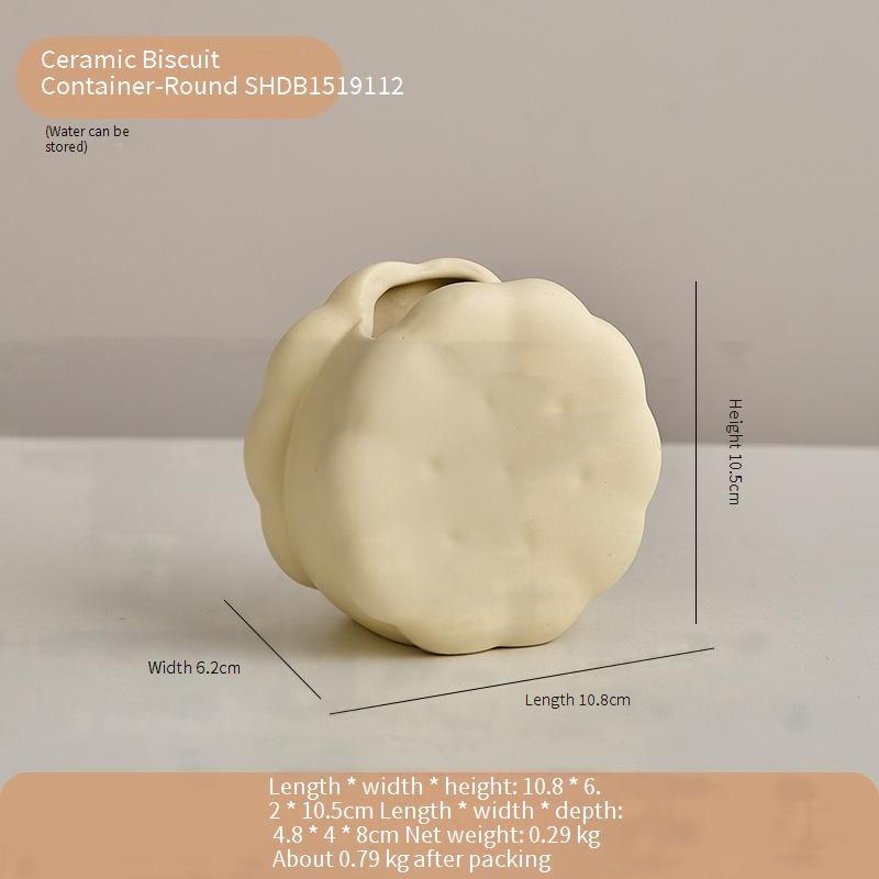Creative Biscuit Pen Holder Ornaments Cartoon Study Office Desktop Workstation Decoration Makeup Brush Storage Student Desk_voghion.com