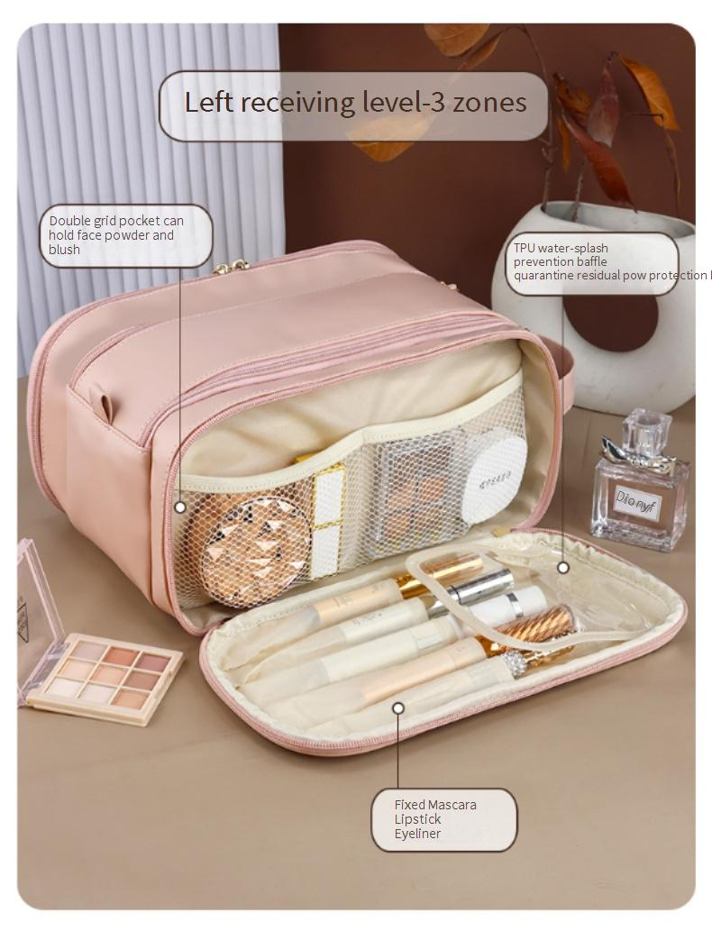 Makeup Tools & Accessories Cosmetic Bag High End Large Capacity Portable Three Layer High Value Business Trip Travel Waterproof Storage Bag_voghion.com