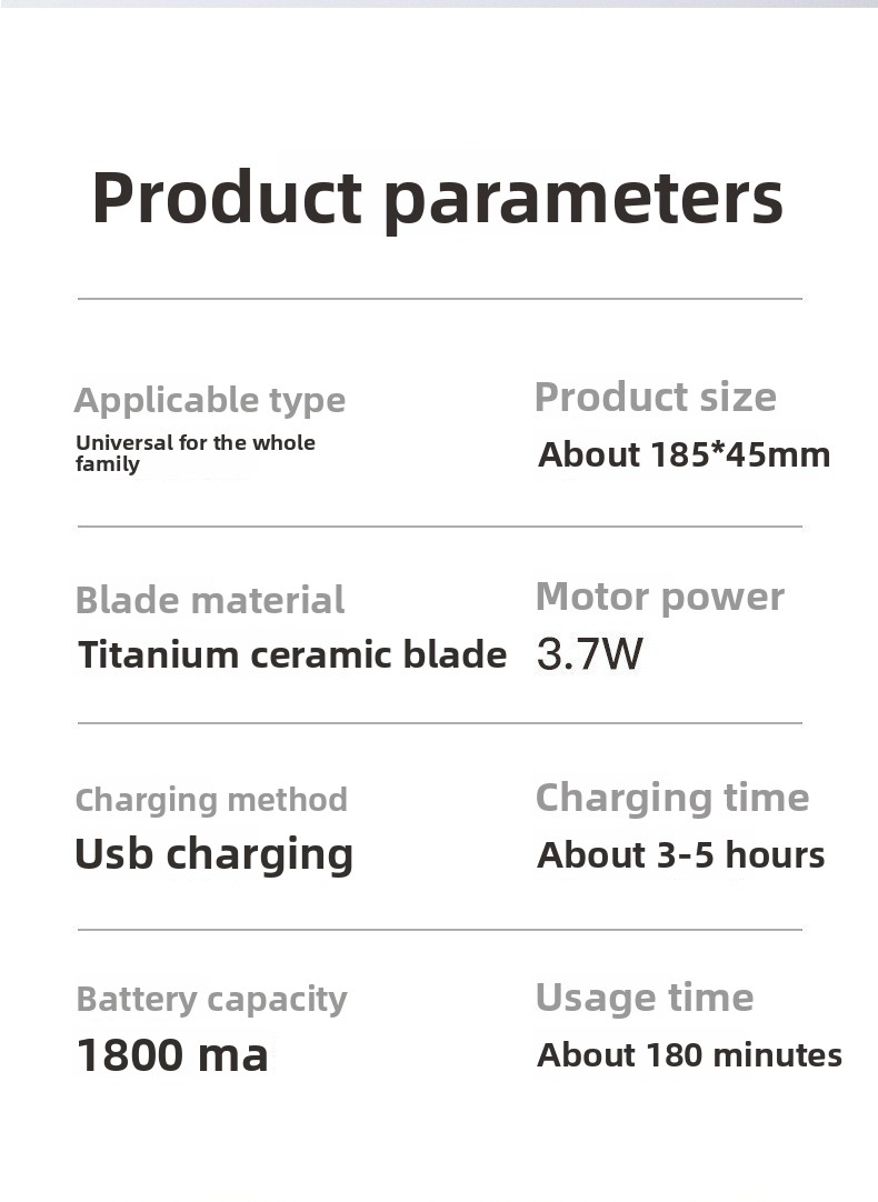 Professional Cordless Hair Clipper - Ultra-Quiet 36dB Ceramic Blade Trimmer With 6 Guide Combs, IPX7 Waterproof & 2H Fast Charge_voghion.com
