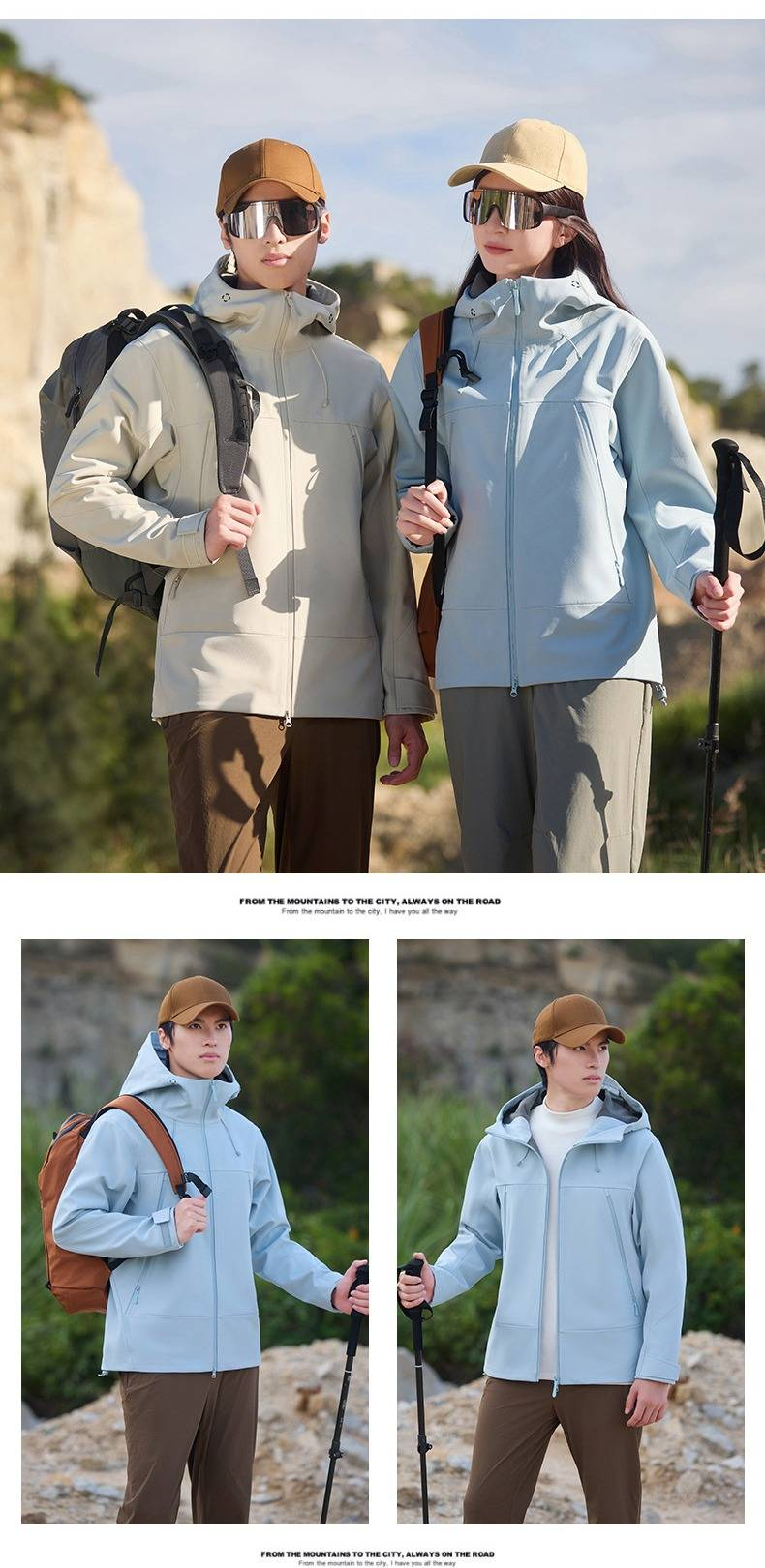 Unisex regenjas in dopaminekleur – winddicht en waterdicht voor alle seizoenen (1500 mm) met volledig gesealde naden (S-4XL) | Buitenreactief polyester_voghion.com
