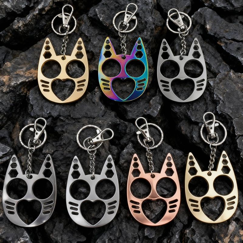 Schlagring aus Zinklegierung, Vierfinger-Schlagring, 7,6 * 5,5 * 0,24 cm, geeignet für Selbstverteidigung und professionellen Kampf_voghion.com