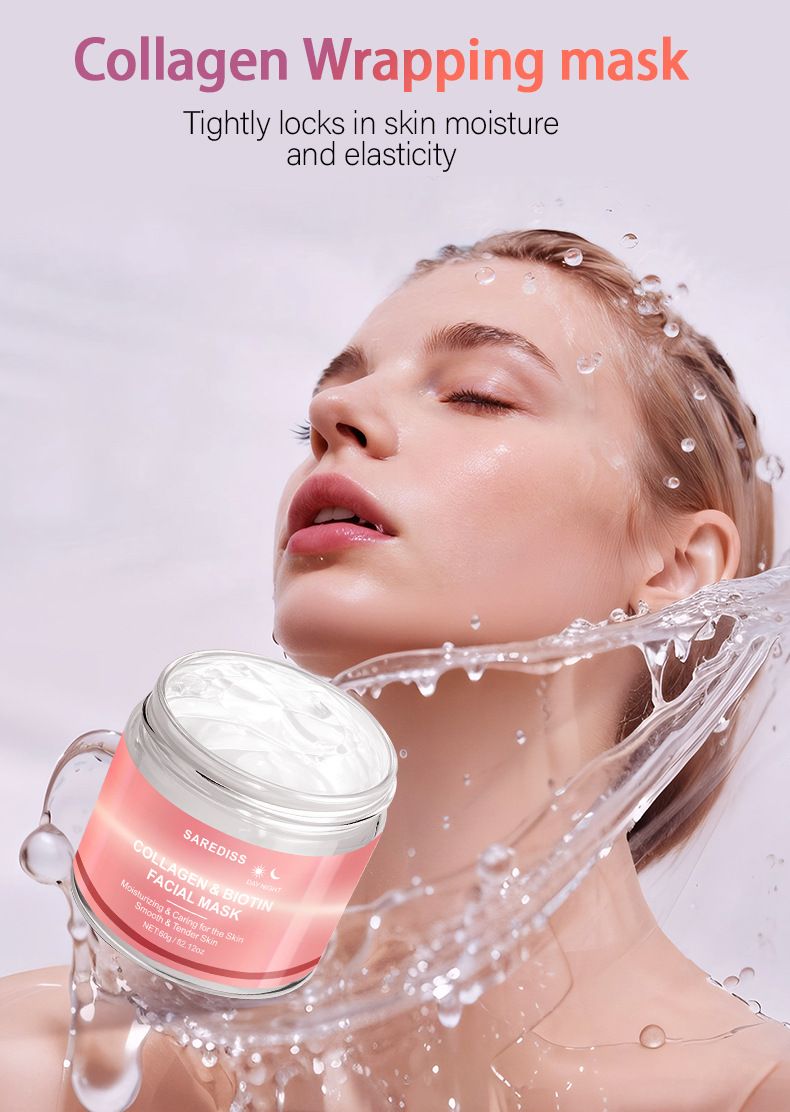 Mascarilla desprendible Full English Sakura Collagen Reafirmante de noche Elástica Hidratante Hidratante_voghion.com