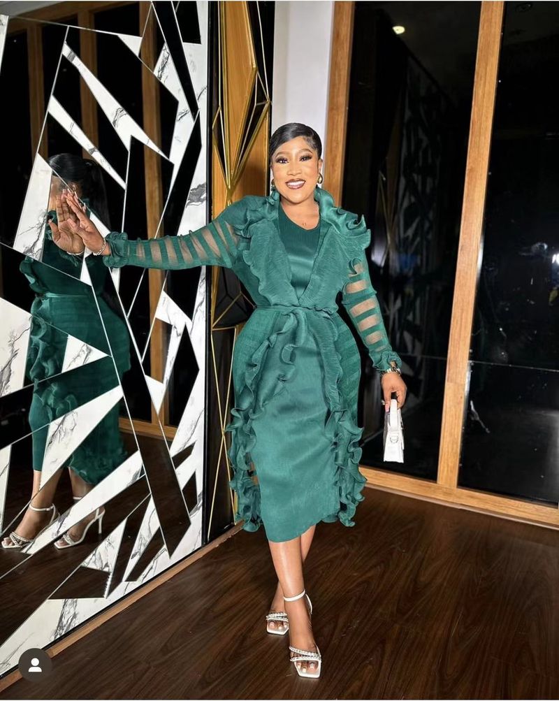 Damenbekleidung Wave Plissee Three House Zweiteiliges Kleid Oberbekleidung_voghion.com