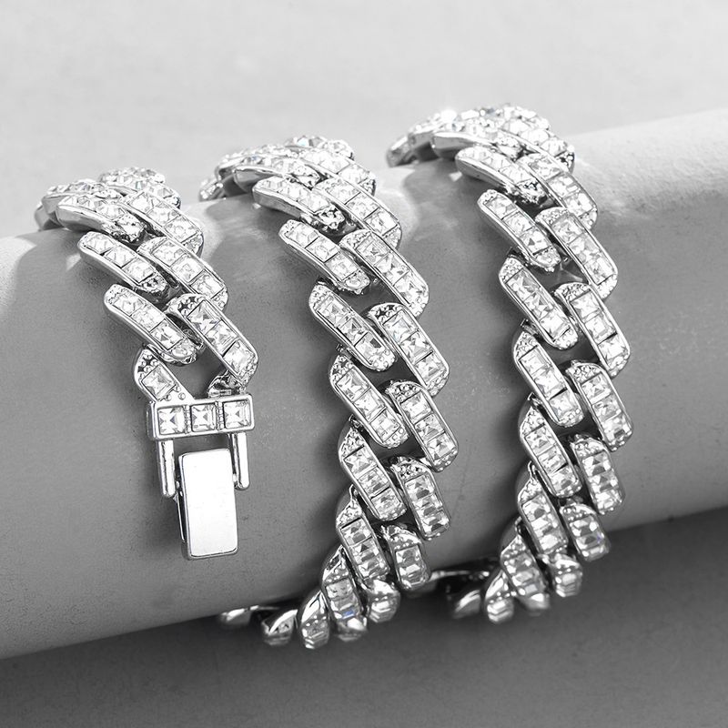 Design di nicchia hip hop pieno di diamanti catena cubana uomo 16mm hip hop accessori hiphop_voghion.com