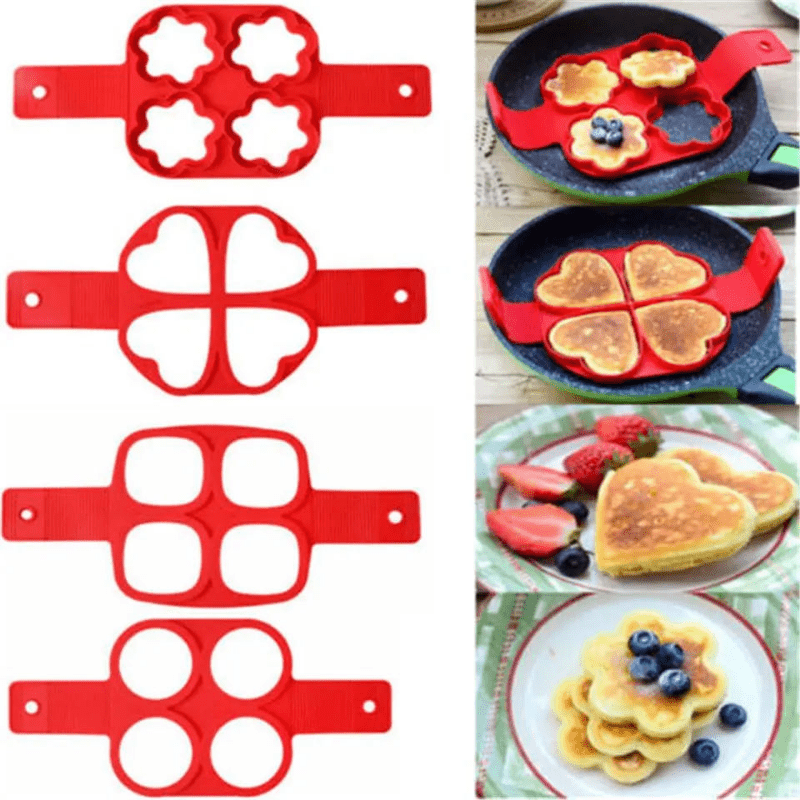 1 anello antiaderente in silicone per pancake all'uovo per colazioni perfette e per cucinare in cucina_voghion.com