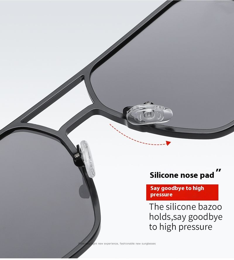 New Irregular Aluminum Magnesium Men's Sunglasses Driving Trend Sunglasses Night Vision Color Changing Anti UV Polarizing Lens_voghion.com