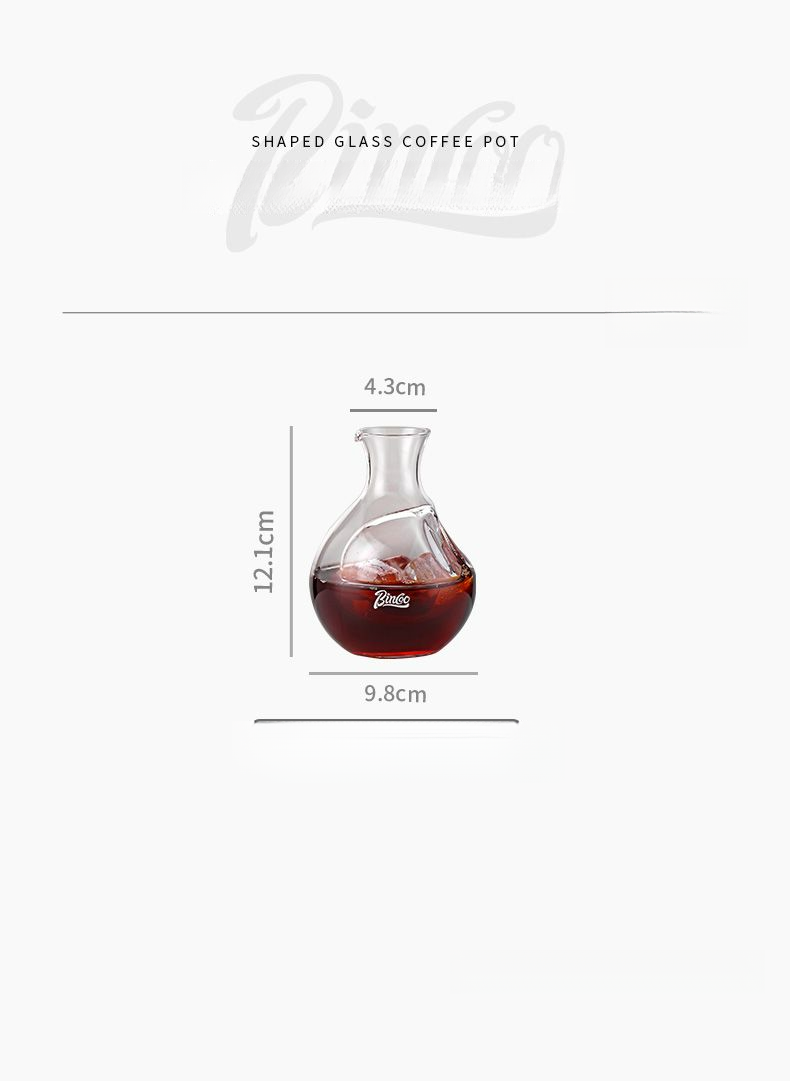 Bincoo Glass Coffee Home Sharing Latte Iced American Cold Brew Pour Over Pot Set_voghion.com