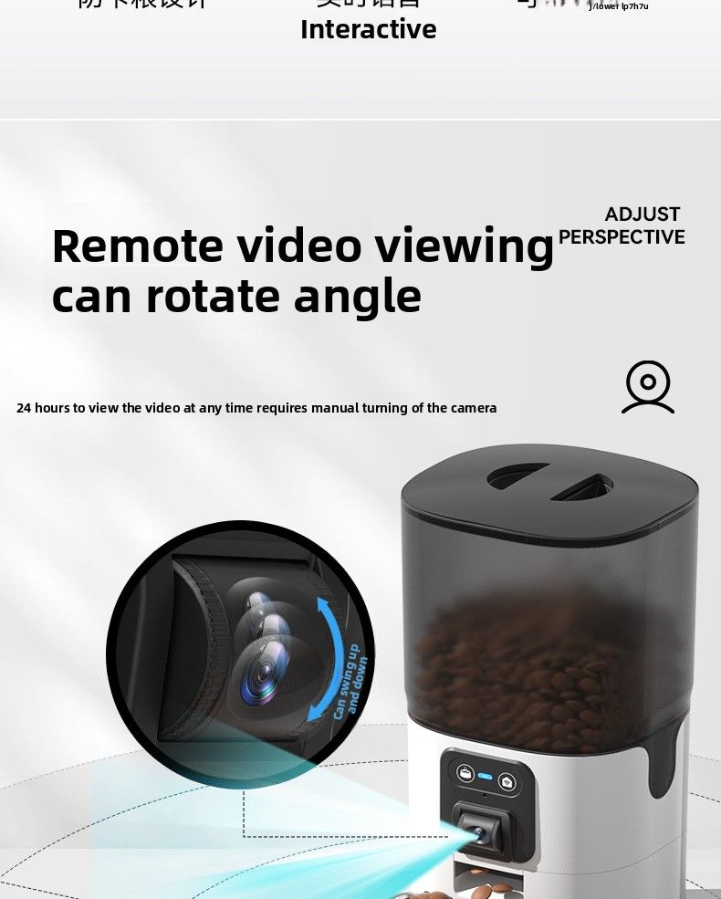 Automatic Feeder For Cats And Dogs, Intelligent Timing And Quantitative Feeder For Cats And Pets, Cat Food And Dog Food Feeder, Video Available_voghion.com