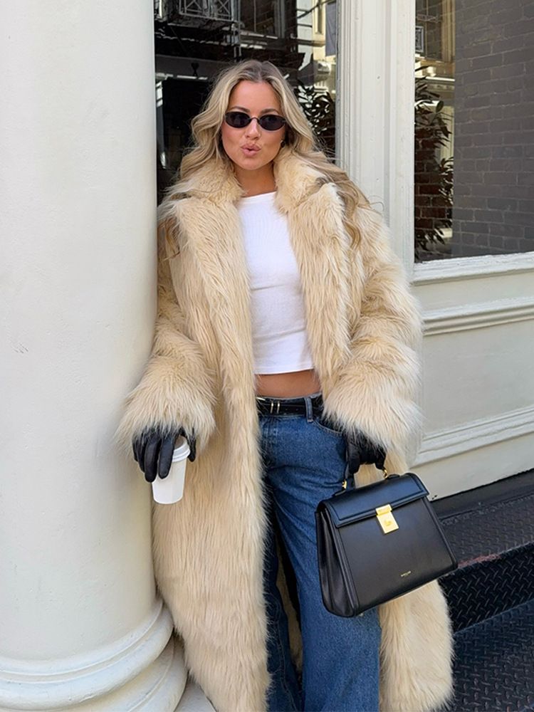 Oversized Cocoon Coat – Minimalist Longline Wool-Blend Overcoat With Dropped Shoulder Silhouette (Black/Yellow, S/M/L For Effortless Urban Layering)_voghion.com