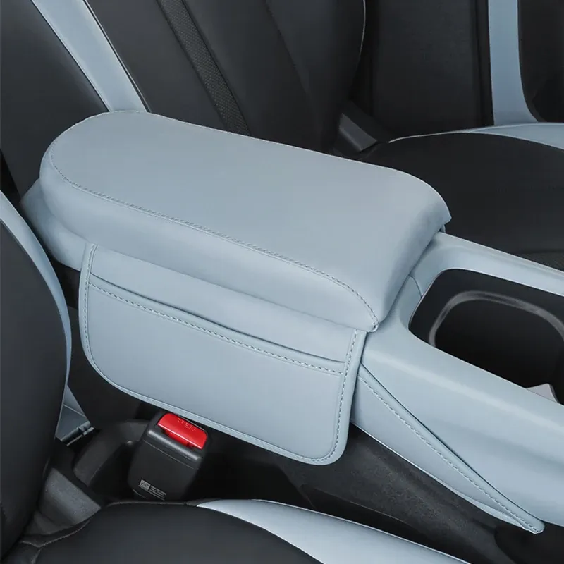For BYD Dolphin Surf M9 1Pcs Car Center Console Armrest Cover Anti-Scratch Leather Pad Seat Gap Storage Box Car Anti-dirty Pad_voghion.com
