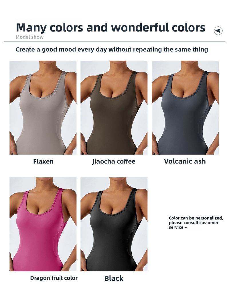 European And American Style Tight-Fitting Backless Yoga Hip-Lifting Sports Fitness Suit Wide-Leg Pants Tummy-Control_voghion.com