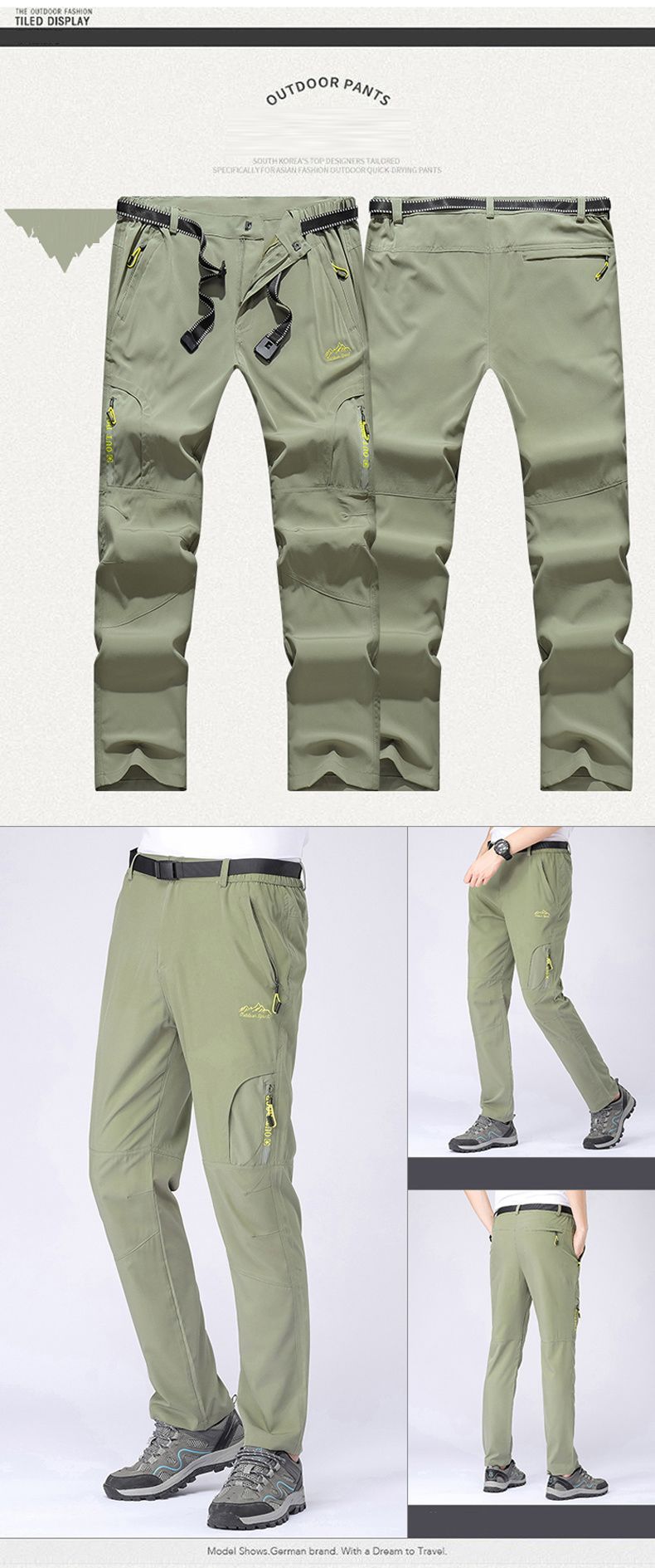 XL-5XL Liicht Dënn fir Jogginghosen Stretch Schnelldréchent Hosen Männer Wanderen Camping Männerhosen Jogger Summer_voghion.com