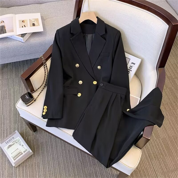 Abbigliamento da donna, stile coreano, dritto, casual, ampio, moda, temperamento, sottile, piccolo, completo per donna_voghion.com
