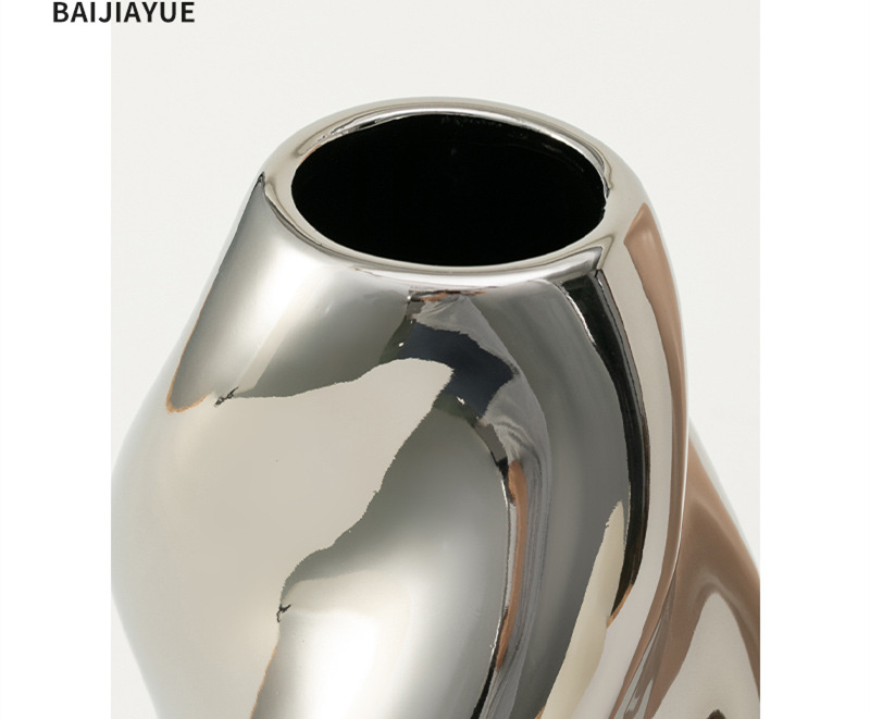 BAIJIAYUE Vase en céramique mate décoration nordique modèle créatif chambre salon artisanat de la maison_voghion.com