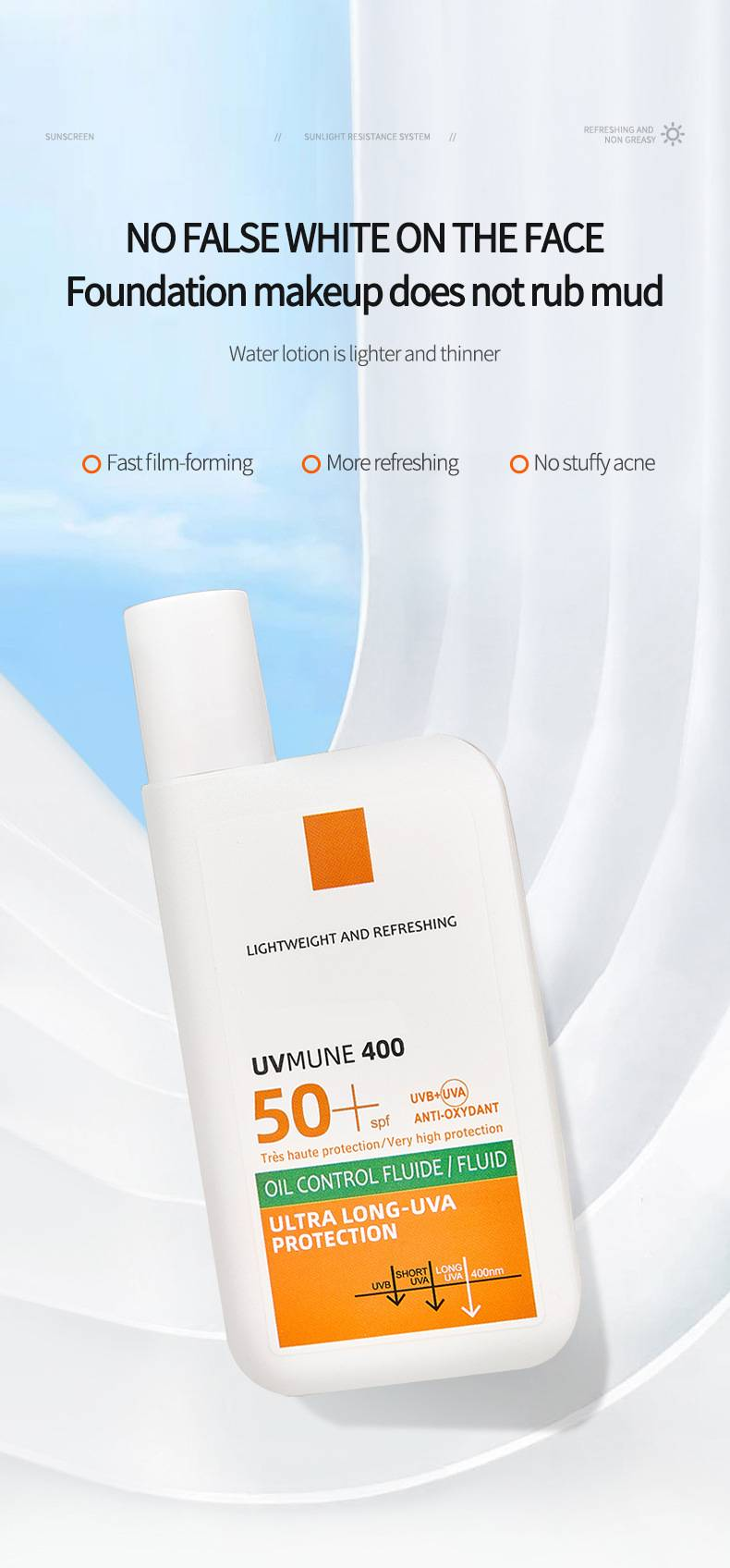 Protector solar FORMBO SPF50 - Hidratante, hidratante y aislante - Protección UVA de amplio espectro para todo tipo de piel_voghion.com