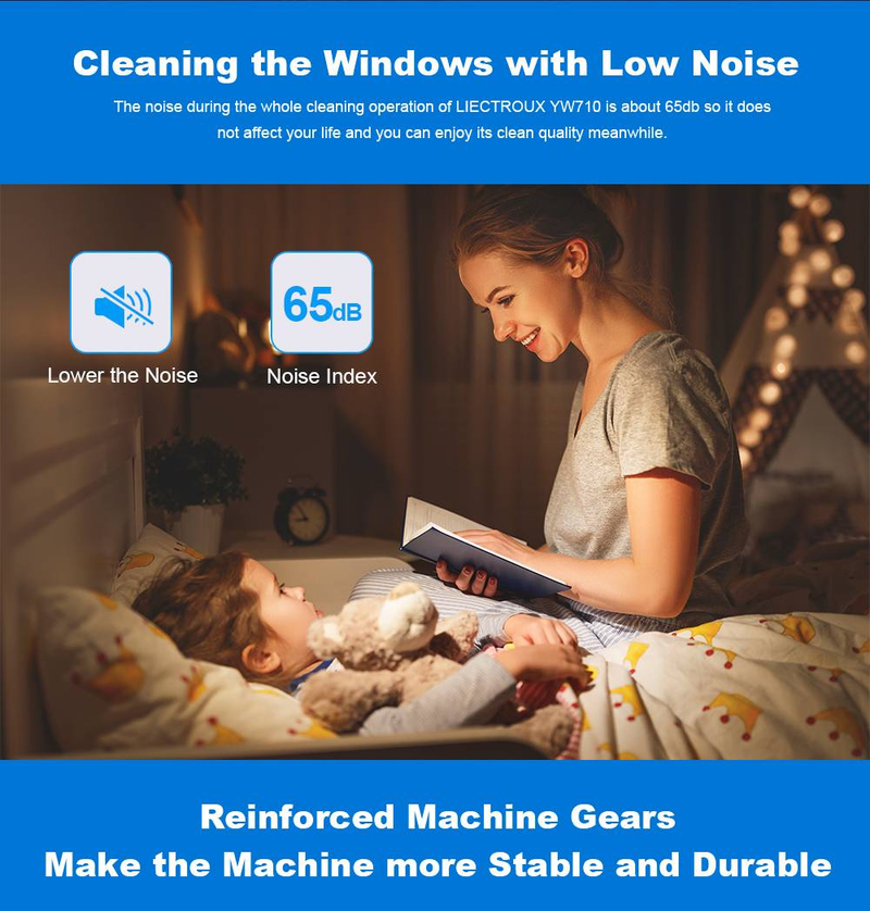 Robot lavavetri Liectroux YW710, doppio getto d'acqua, sensore laser, lavavetri per auto_voghion.com