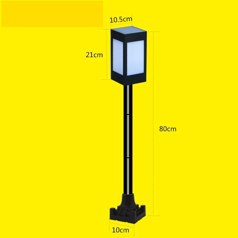 Luci da parete per esterni alimentate a energia solare, luci da giardino, luci a colonna quadrate impermeabili per cortili, ville e vialetti_voghion.com