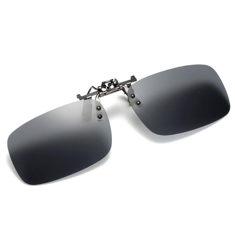 Quadratische polarisierte Clip-On-Metall-Klapp-Ultraleicht-Sonnenbrillen für Fahrer und Angler_voghion.com