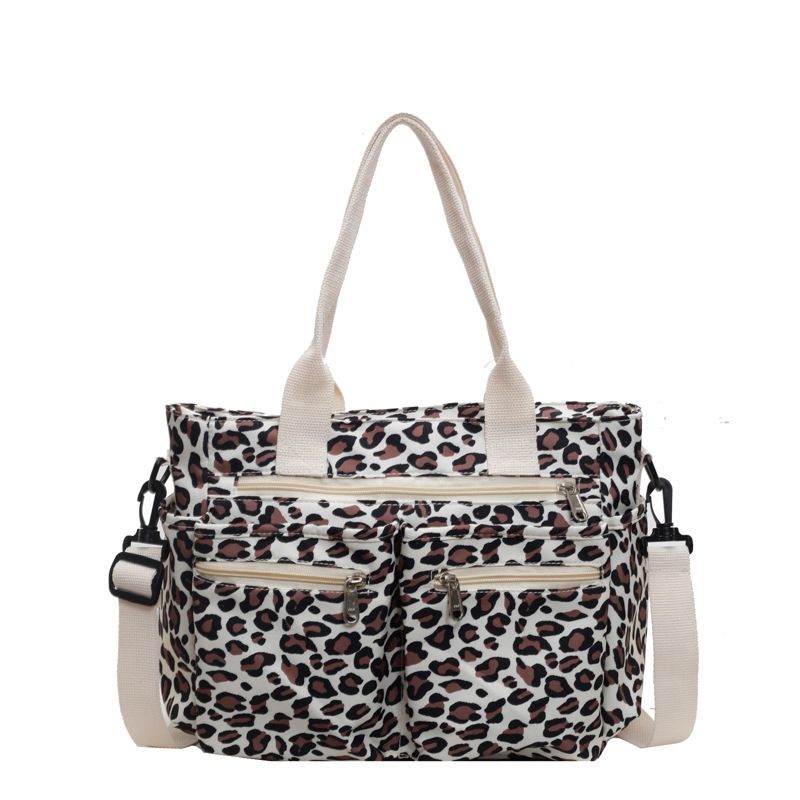 Large Capacity Leopard Print Tote For Women New Versatile Shoulder Crossbody Bag Mommy Handbag_voghion.com