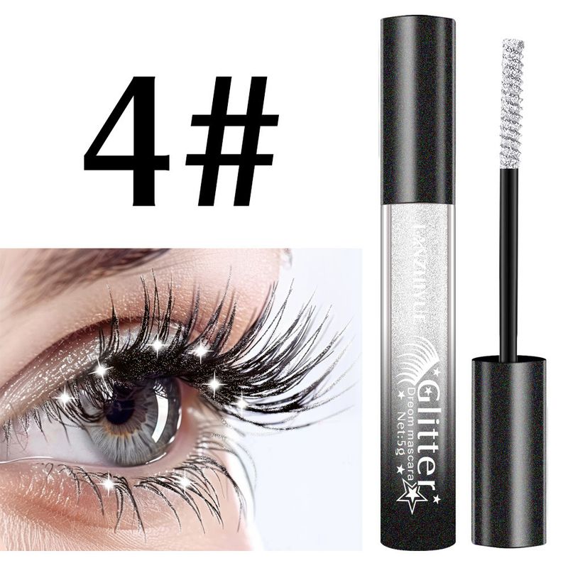Mascara LANZHIYUE Mascara glitterato perlescente lucido color diamante rotto_voghion.com