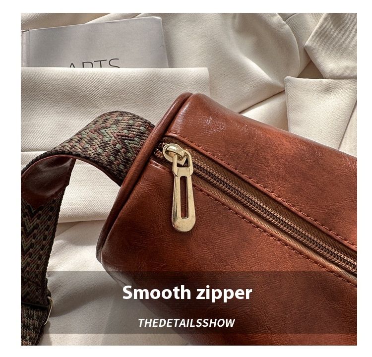 Borsa piccola retrò per donna 2024 Nuova borsa a tracolla singola con tracolla larga alla moda e casual per borsa a tracolla per ragazze_voghion.com