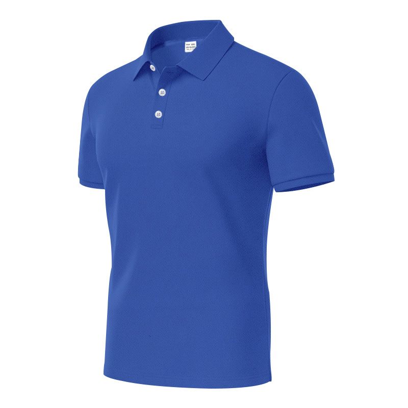 Pánské jednoduché rychleschnoucí polo tričko v golfovém stylu s volným prodyšným límcem a krátkým rukávem_voghion.com