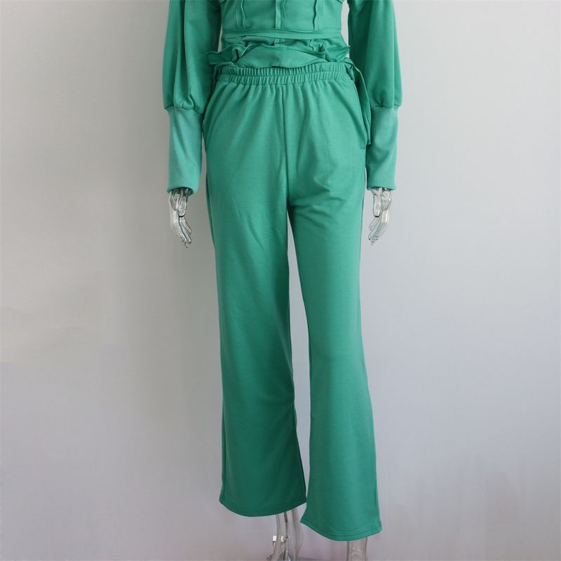 Pantaloni dritti divisi in due pezzi casual da donna_voghion.com