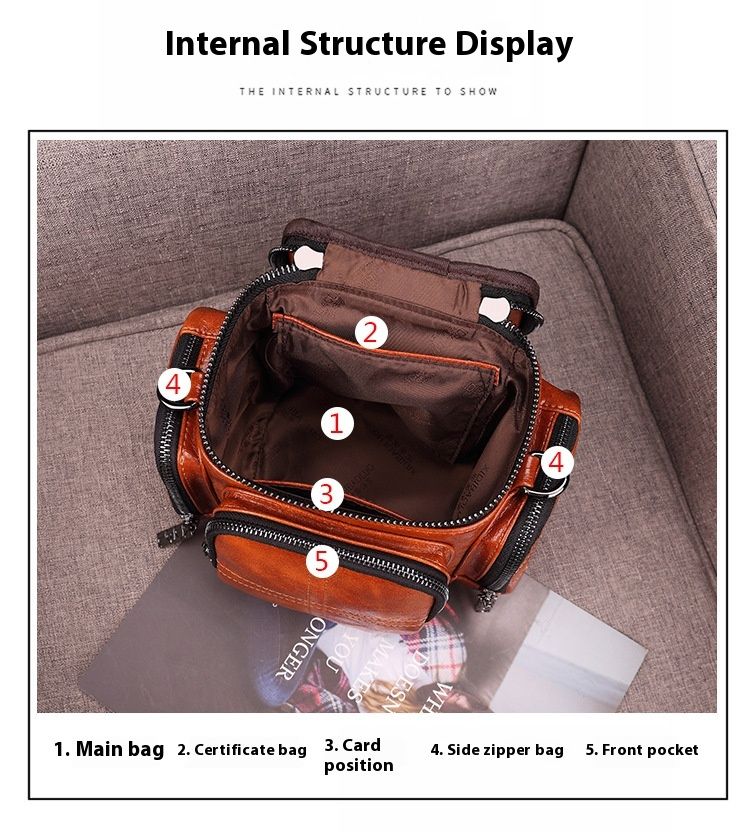 2024 Lente/zomer Nieuwe Retro Mode Camera Ronde Vat Enkele Schouder Crossbody Grote Capaciteit Damestas_voghion.com