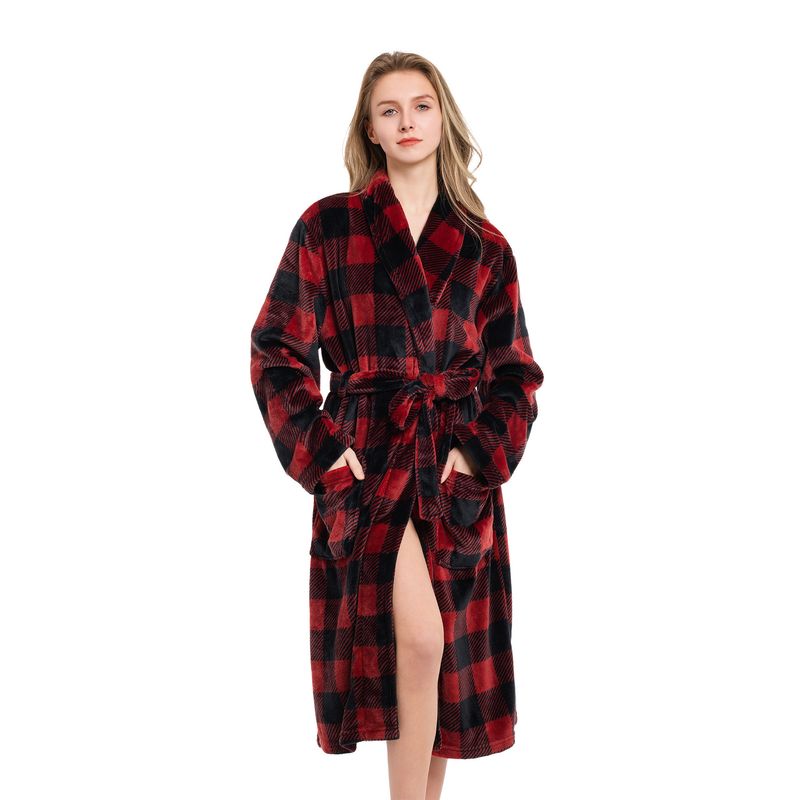 Women's Home Loose And Comfortable Clothes Solid Color Velvet Pajamas_voghion.com