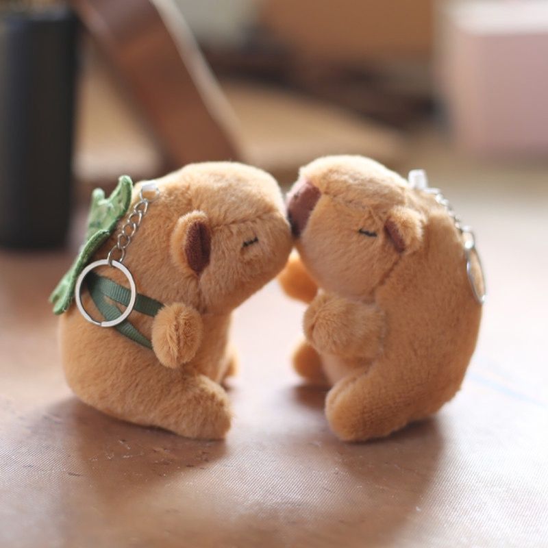 Capybara Cute Keychain Plush Pendant Toy Decoration Bag Doll_voghion.com