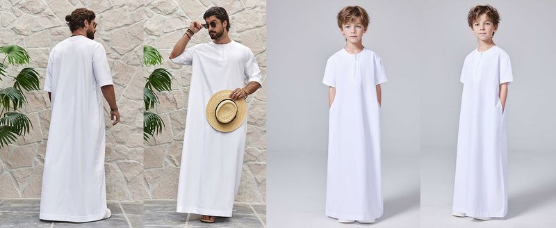 Toddler Boys Clothing Solid Color Boy Short Sleeved Zipper Shirt Robe_voghion.com