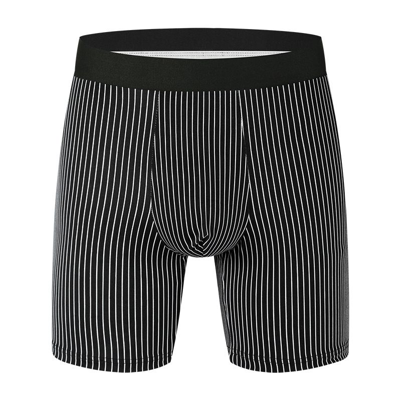 Lenjerie intimă pentru bărbați, boxeri lungi pentru bărbați, pantaloni scurți boxer, dungi, stil nou la modă_voghion.com