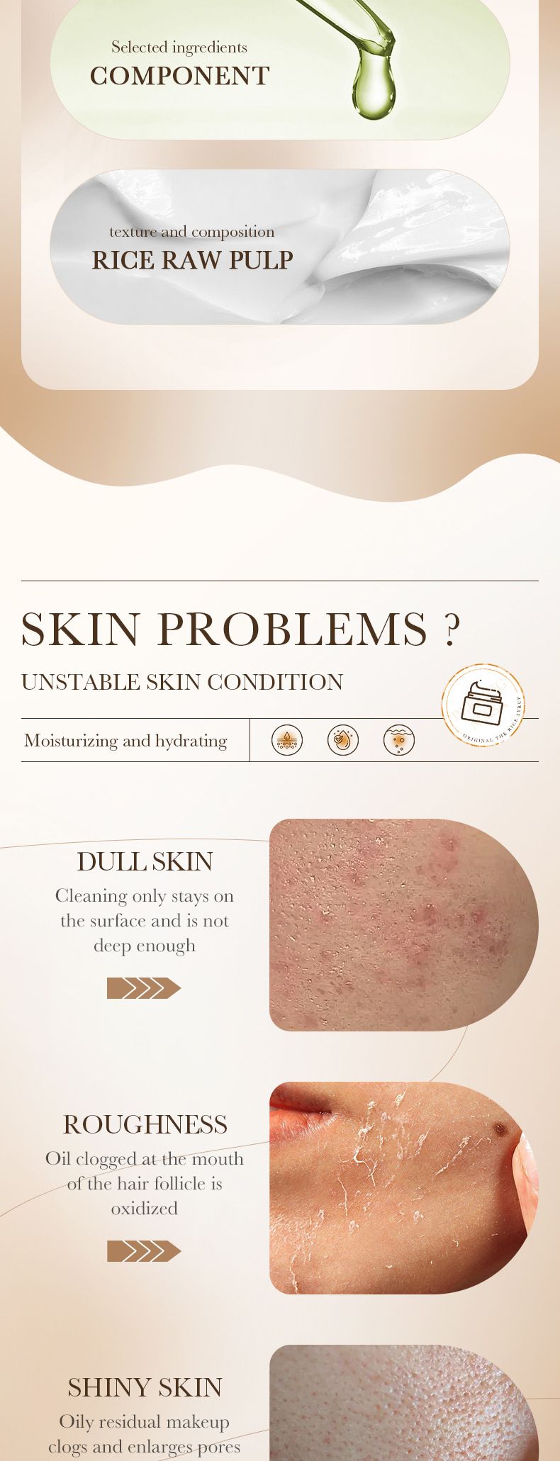 BIOAOUA - Fango detergente alla purea di riso 120 g - Maschera da notte alla purea di riso 100 g_voghion.com