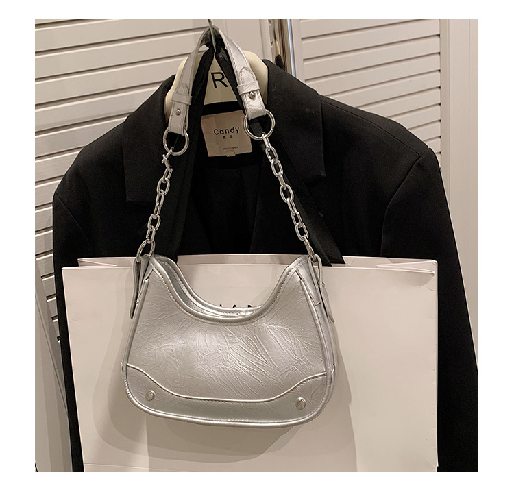 Niche haut de gamme chaîne aisselle sac pour femmes 2023 été nouveau Style Simple polyvalent sac à bandoulière une pièce livraison directe_voghion.com
