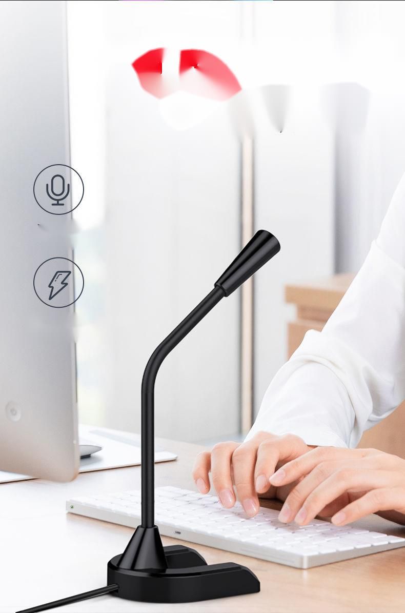 Microphone d'ordinateur de bureau pour diffusion en continu, utilisation à domicile, chat PUBG, jeux, enregistrement en direct, carte son vocale YY_voghion.com