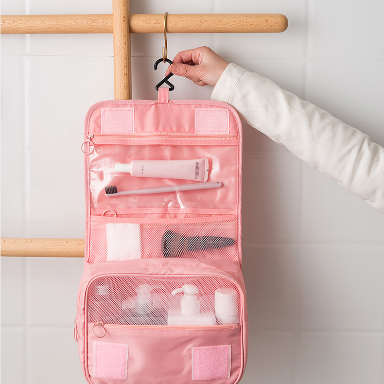 Women's Bags Folding Travel Cosmetic Bag Outdoor Storage Bag Large Capacity Portable Hanging Hook Toiletry Bag_voghion.com