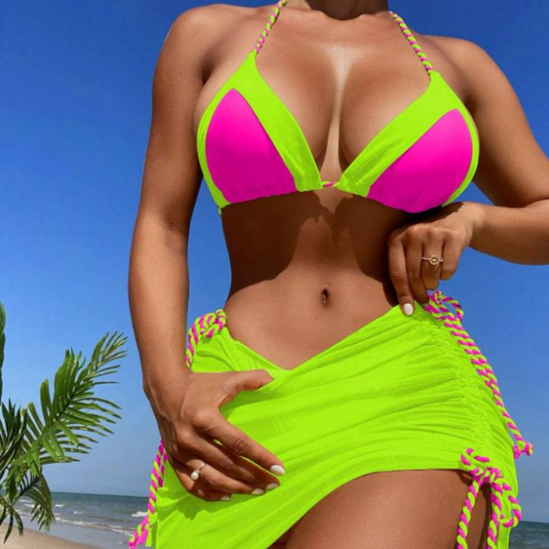 Women's Clothing New Sexy Swimwear Three Piece Bikini Split Bikini Women's Swimsuit_voghion.com