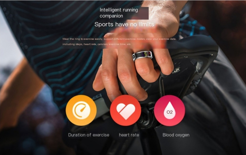 R12 Smart Ring Kleurenscherm Gezonde Ring Slaap Hartslag Bloedzuurstof Gezondheidsmonitoring Bluetooth_voghion.com