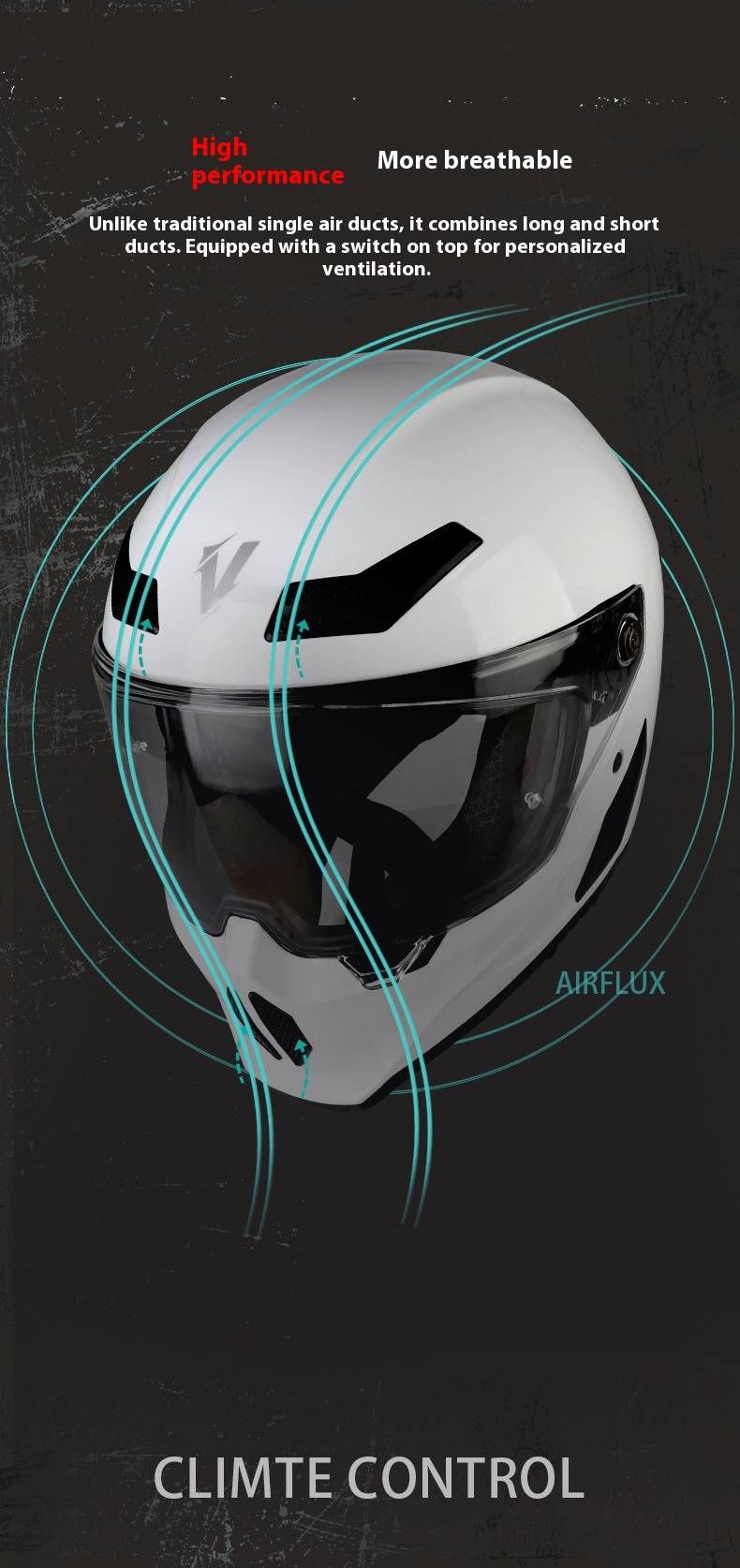 Casco integrale da moto Bluetooth - Certificato 3C, calotta in ABS ventilata, ampio spoiler, visiere parasole intercambiabili (colori opachi/lucidi)_voghion.com