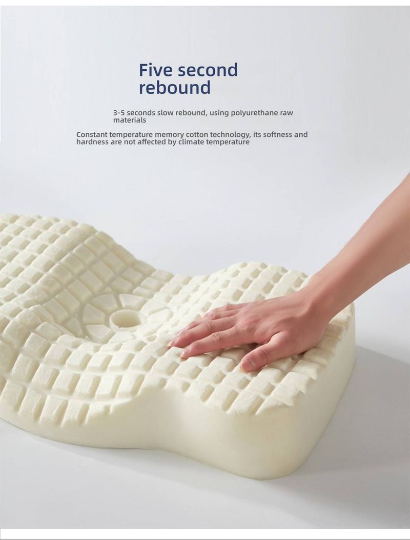 Cuscino in memory foam a forma di farfalla - Cuscino ortopedico di supporto cervicale con schiuma a rimbalzo lento, design ergonomico per alleviare il dolore al collo_voghion.com