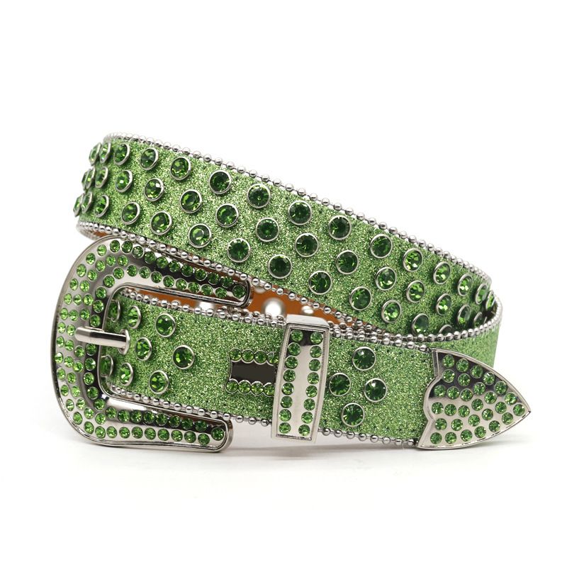 Neuer westlicher Luxus mit eingelegtem Diamantgürtel für Männer Hip Hop Punk Personalisierter trendiger Stil_voghion.com